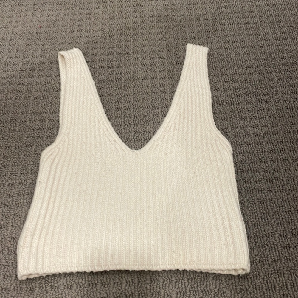 Knit crop top
